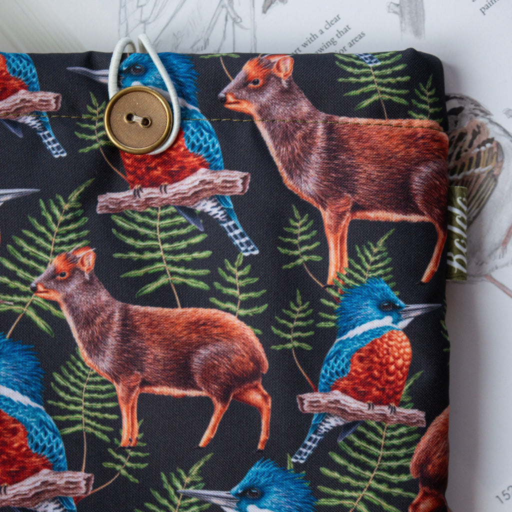 Funda libro Martín pescador y Pudú