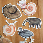 Stickers Paleofauna Chile Central